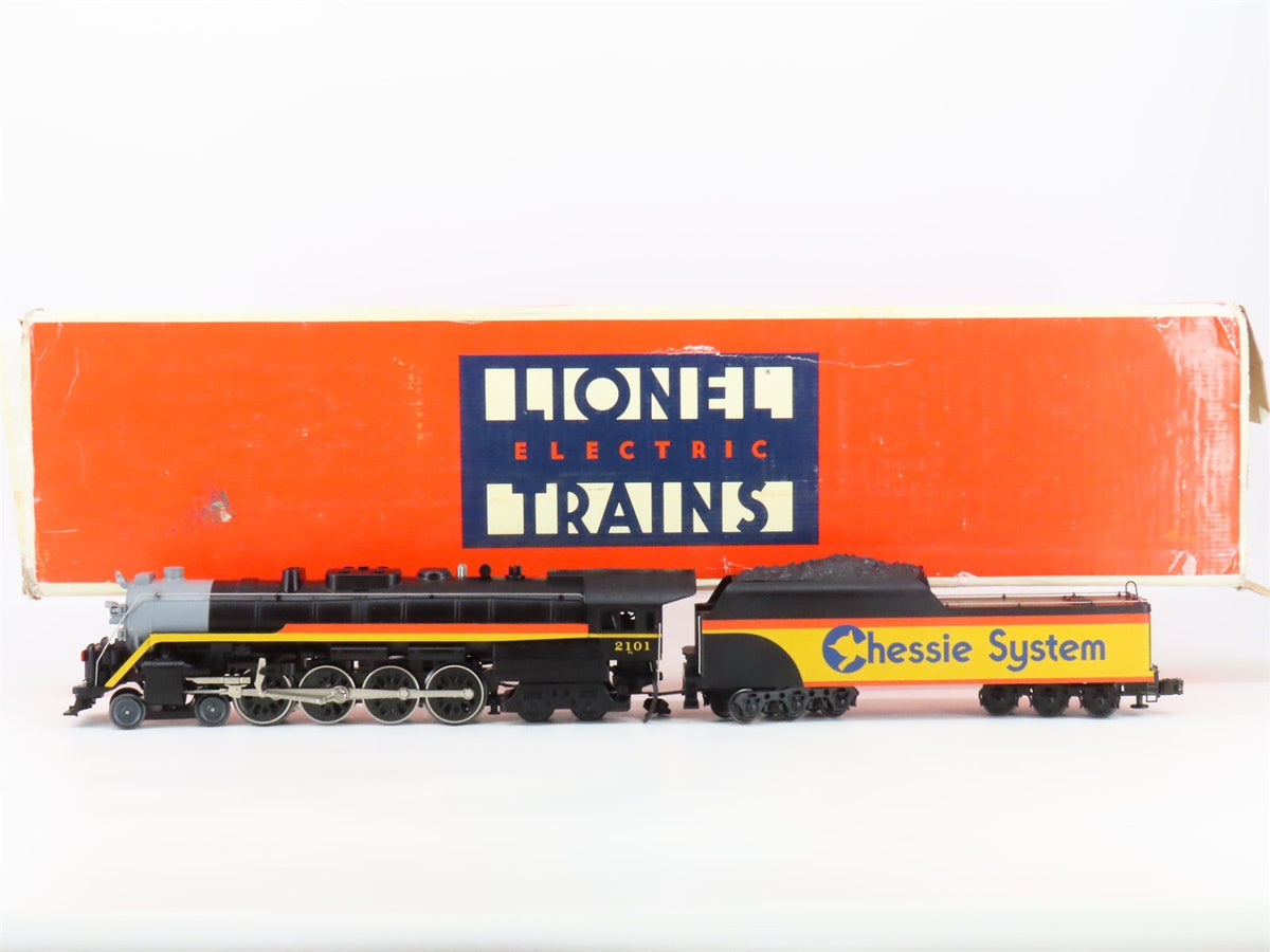O Gauge 3-Rail Lionel 6-18011 Chessie System 4-8-4 Steam Locomotive #2101