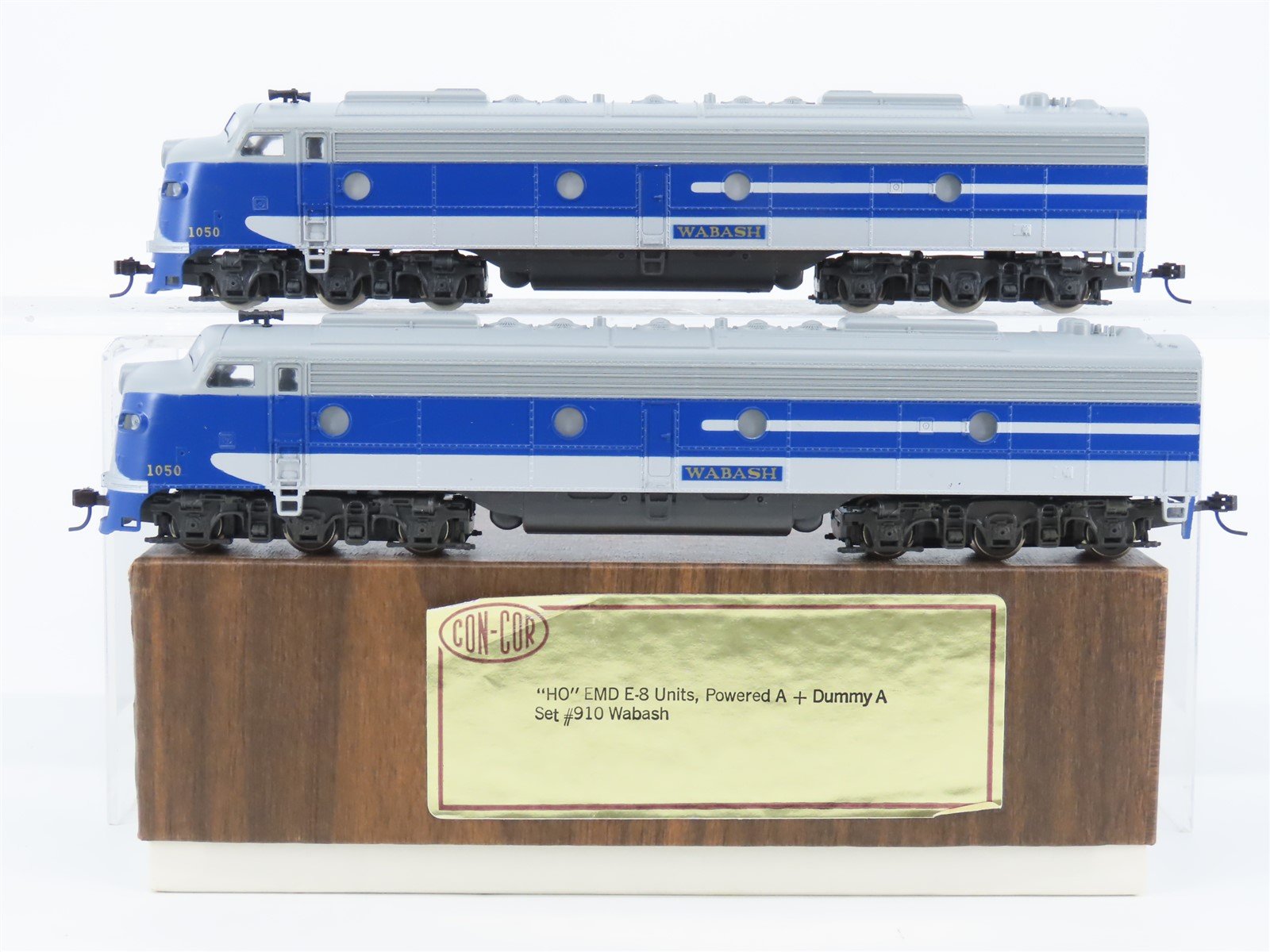 HO Scale Con-Cor/Rivarossi 910 WAB Wabash EMD E8A/A Diesel Locomotive Set