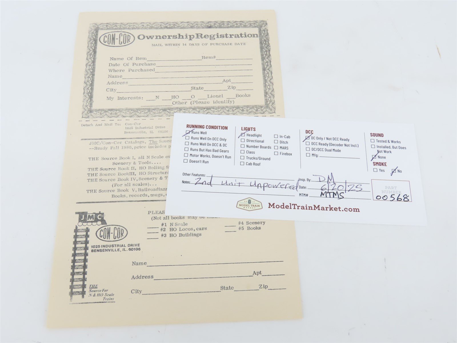 HO Scale Con-Cor/Rivarossi 910 WAB Wabash EMD E8A/A Diesel Locomotive Set