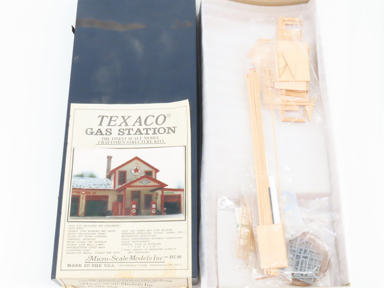 HO 1/87 Scale Micro-Scale Kit #831 Texaco Gas Station