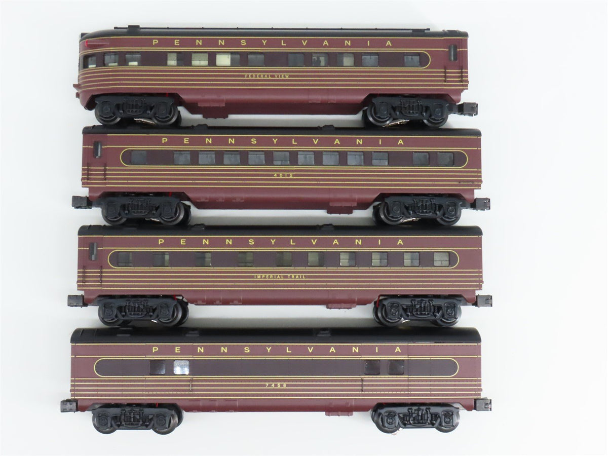 O Gauge 3-Rail K-Line K4580 PRR &quot;Fleet of Modernism&quot; Passenger Cars 8-Pack