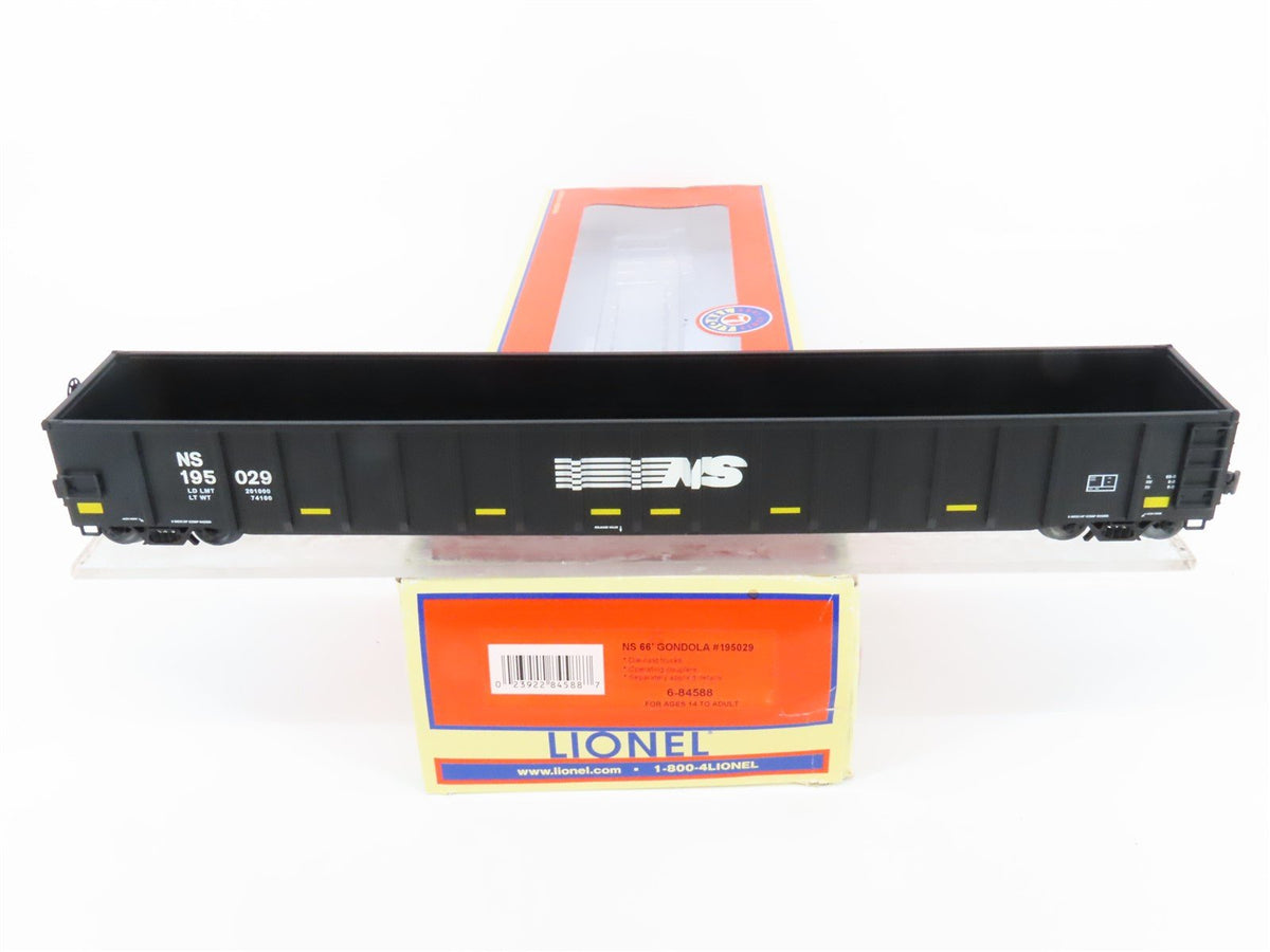O Gauge 3-Rail Lionel 6-84588 NS Norfolk Southern 66&#39; Gondola #195029
