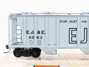 HO Scale Con-Cor 0001-009519 EJ&E Elgin Joliet & Eastern 3-Bay Hopper #5263