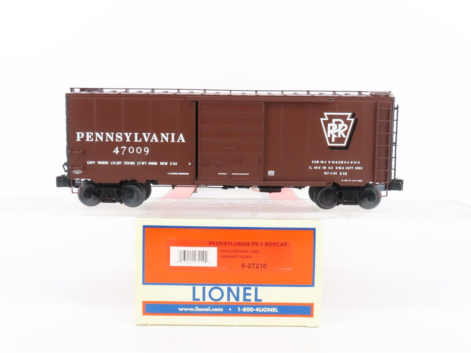 O Gauge 3-Rail Lionel 6-27210 PRR Pennsylvania PS-1 Boxcar #47009