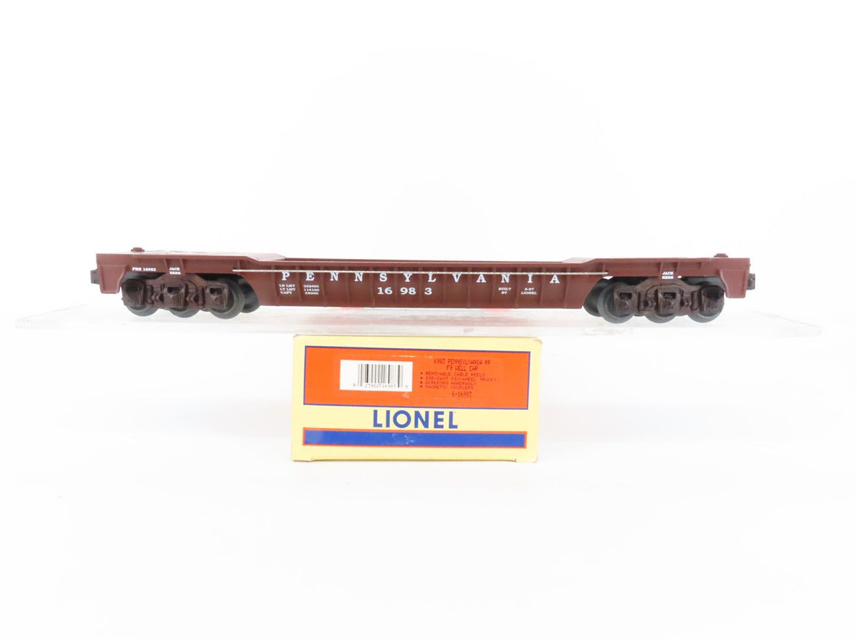 O Gauge 3-Rail Lionel 6-16983 PRR Pennsylvania Flat Car w/Load #16983