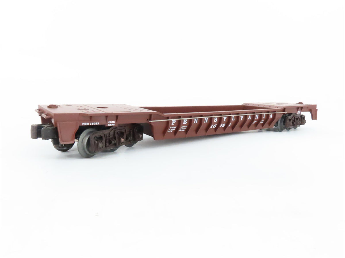 O Gauge 3-Rail Lionel 6-16983 PRR Pennsylvania Flat Car w/Load #16983