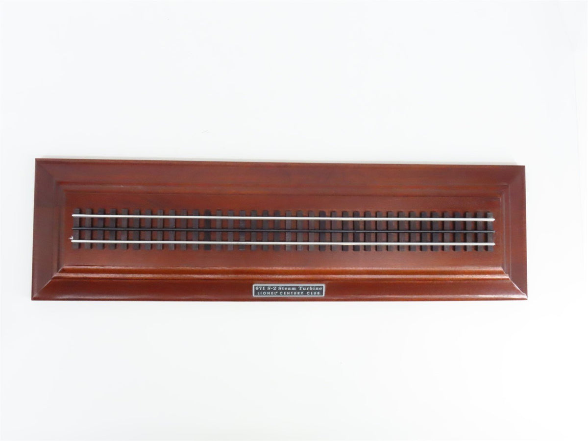 O Gauge 3-Rail Lionel 6-18057 Century Club 6-8-6 S2 Turbine Steam #671 w/Display