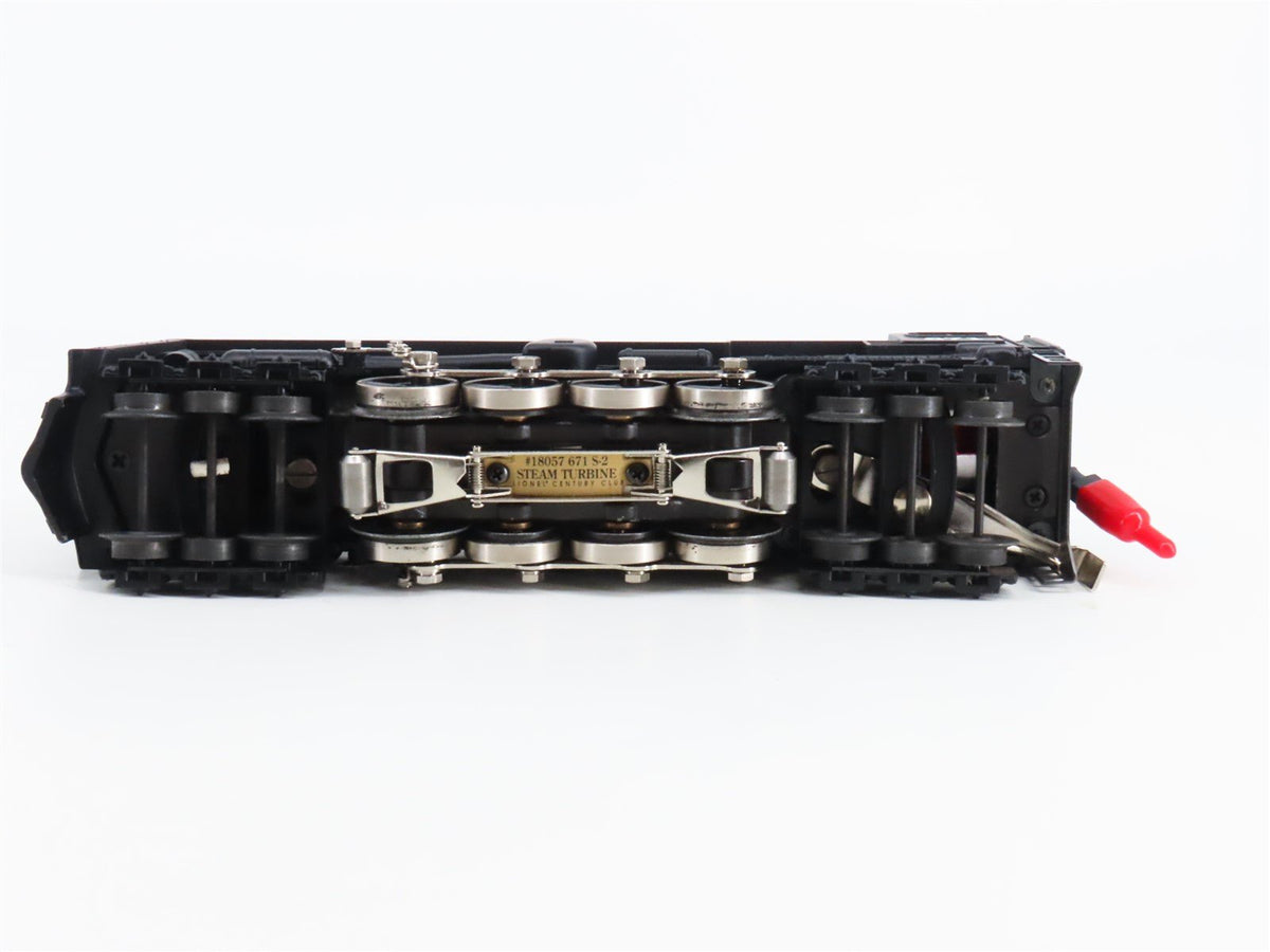 O Gauge 3-Rail Lionel 6-18057 Century Club 6-8-6 S2 Turbine Steam #671 w/Display