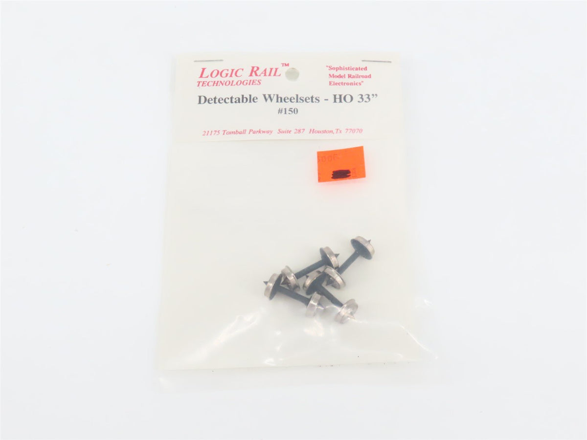 Lot of 4 HO Scale Logic Rail #150 &amp; #152 33&quot; &amp; 36&quot; Detectable Wheelset 4-Packs