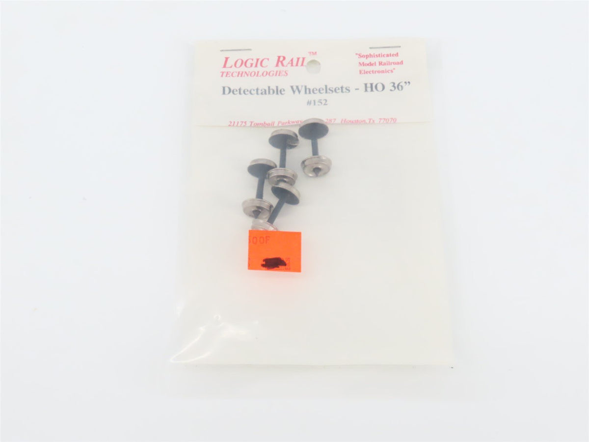 Lot of 4 HO Scale Logic Rail #150 &amp; #152 33&quot; &amp; 36&quot; Detectable Wheelset 4-Packs