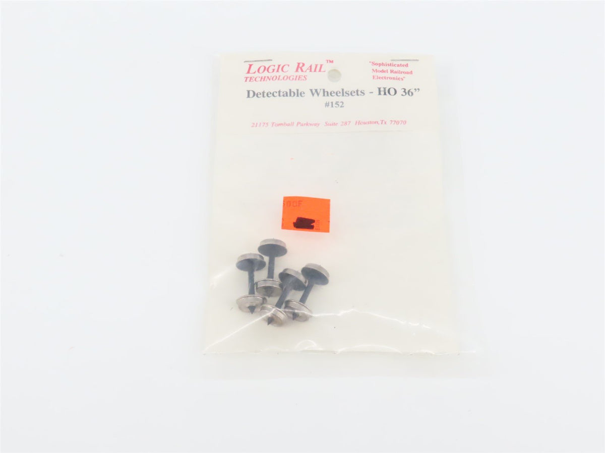 Lot of 4 HO Scale Logic Rail #150 &amp; #152 33&quot; &amp; 36&quot; Detectable Wheelset 4-Packs