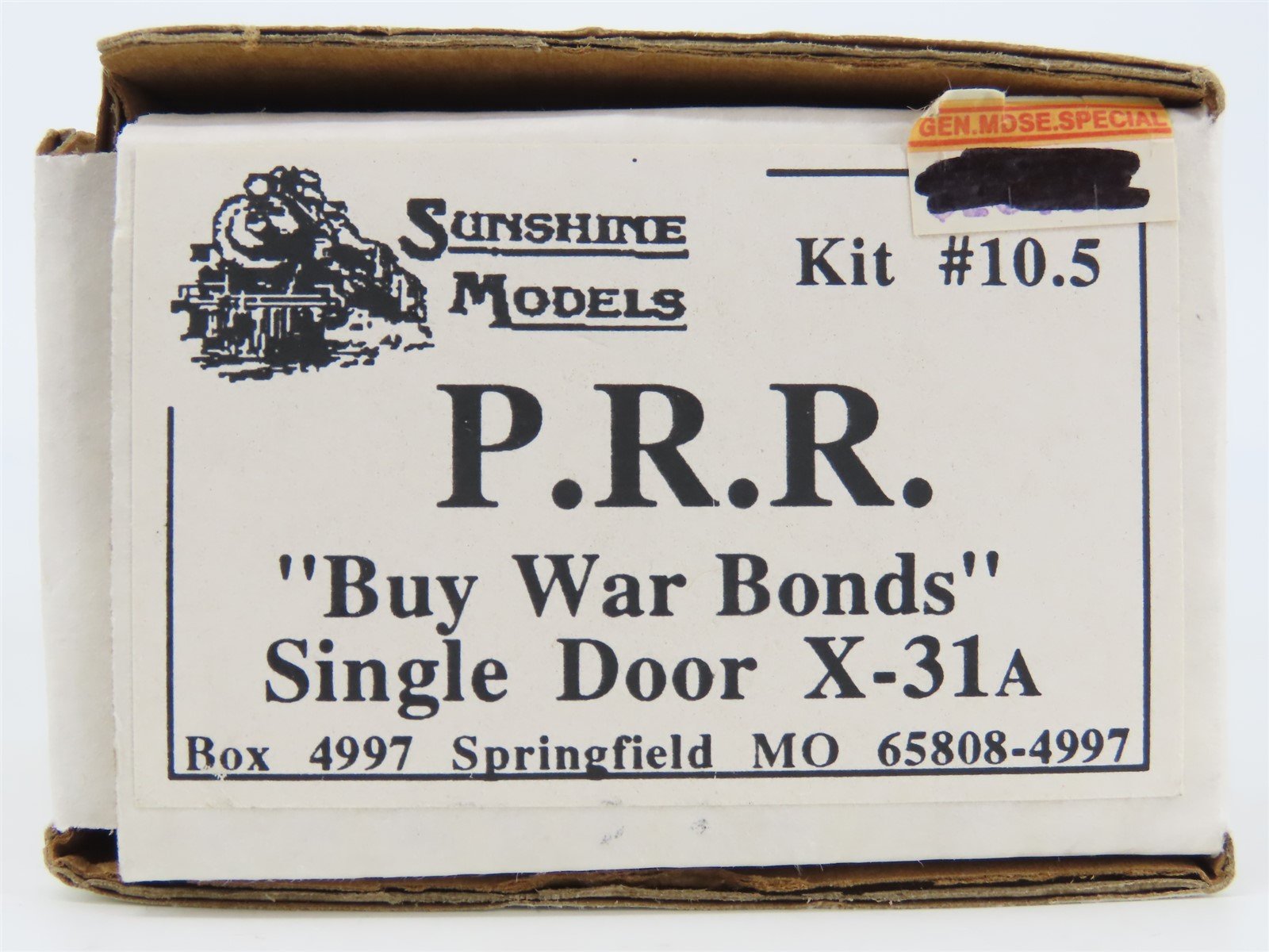 HO Scale Sushine Models Kit #10.5 PRR Pennsylvania "Buy War Bonds" Box Car