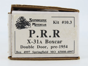 HO Scale Sushine Models Kit #10.3 PRR Pennsylvania Double Door Box Car
