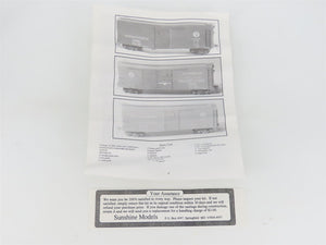 HO Scale Sushine Models Kit #10.3 PRR Pennsylvania Double Door Box Car