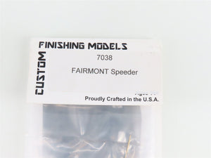 HO Custom Finishing Models Pewter Kit #7038 Fairmont Speeder Railcar - Unpowered