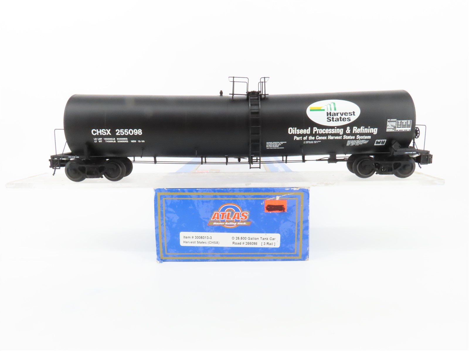 O Gauge 3-Rail Atlas 3005013-3 CHSX Harvest States Tank Car #255098