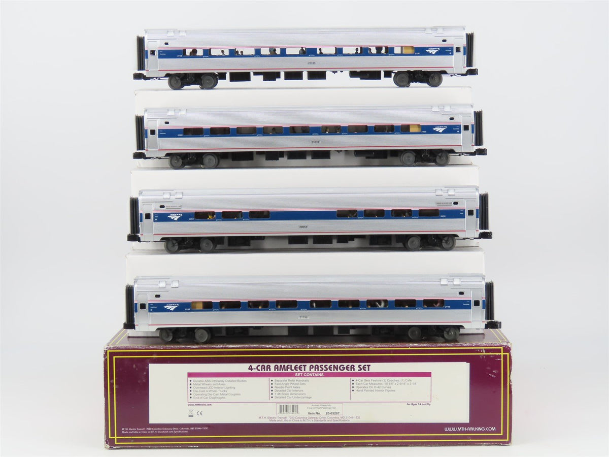 O Gauge 3-Rail MTH 20-65287 Amtrak Amfleet Passenger 4-Car Set