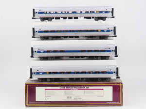 O Gauge 3-Rail MTH 20-65287 Amtrak Amfleet Passenger 4-Car Set