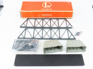 O 1/48 Scale Lionel 6-12772 Truss Bridge with Flasher and Piers