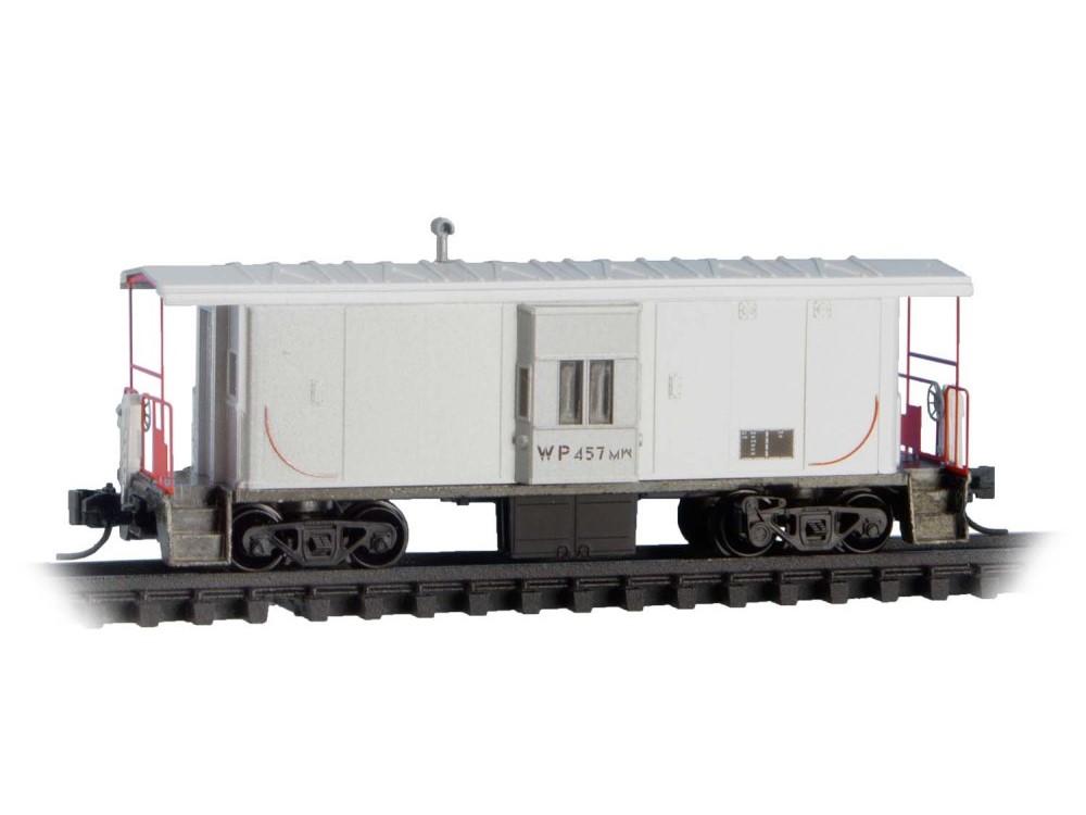 N Micro-Trains MTL 13000300 WP Western Pacific MoW 31&#39; Bay Window Caboose #457MW