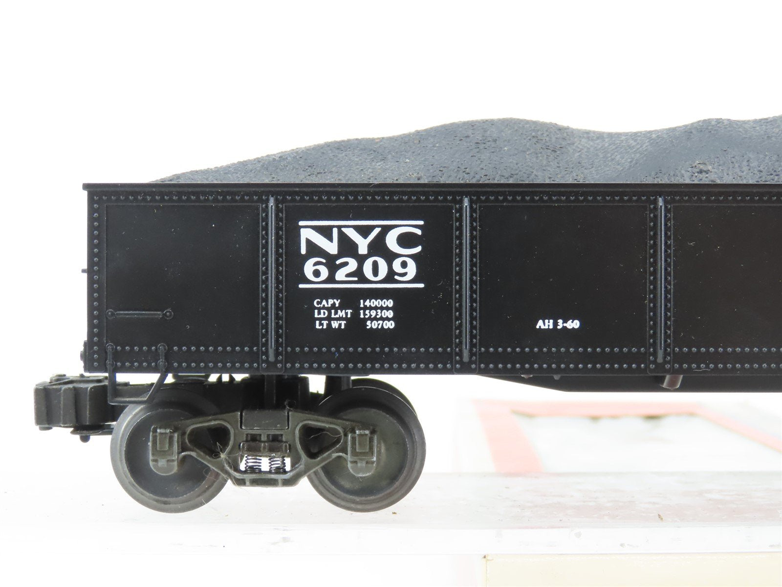 O Gauge 3-Rail Lionel 6-6209 NYC New York Central Gondola w/Coal Load #6209