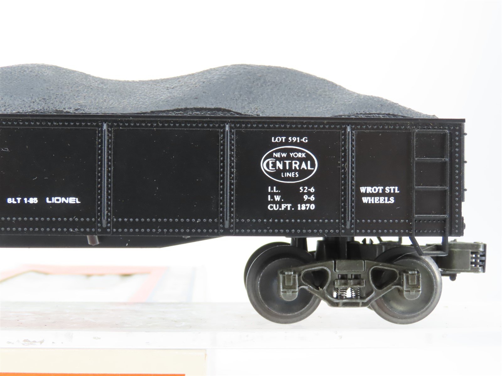 O Gauge 3-Rail Lionel 6-6209 NYC New York Central Gondola w/Coal Load #6209