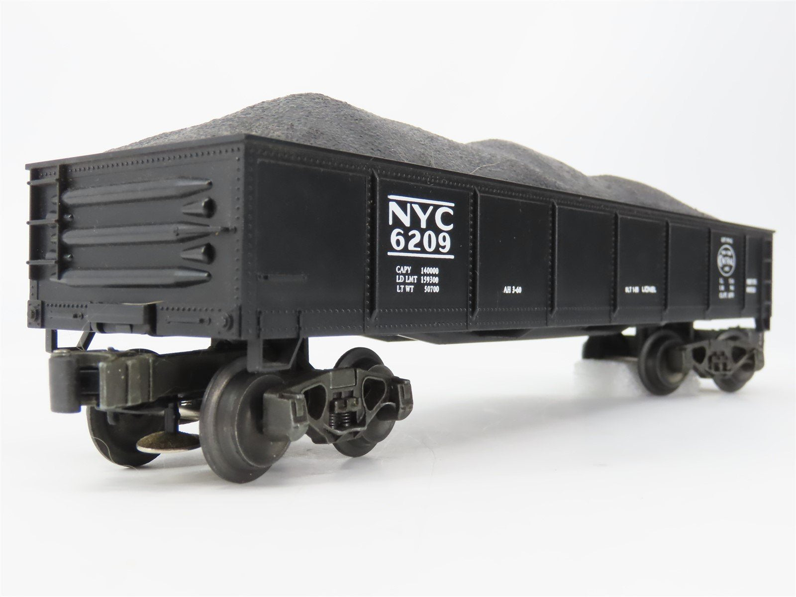 O Gauge 3-Rail Lionel 6-6209 NYC New York Central Gondola w/Coal Load #6209