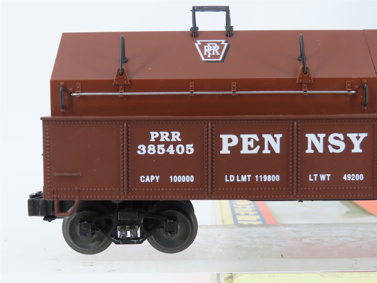 O Gauge 3-Rail Lionel 6-17406 PRR Pennsylvania Gondola w/Coil Covers #385405