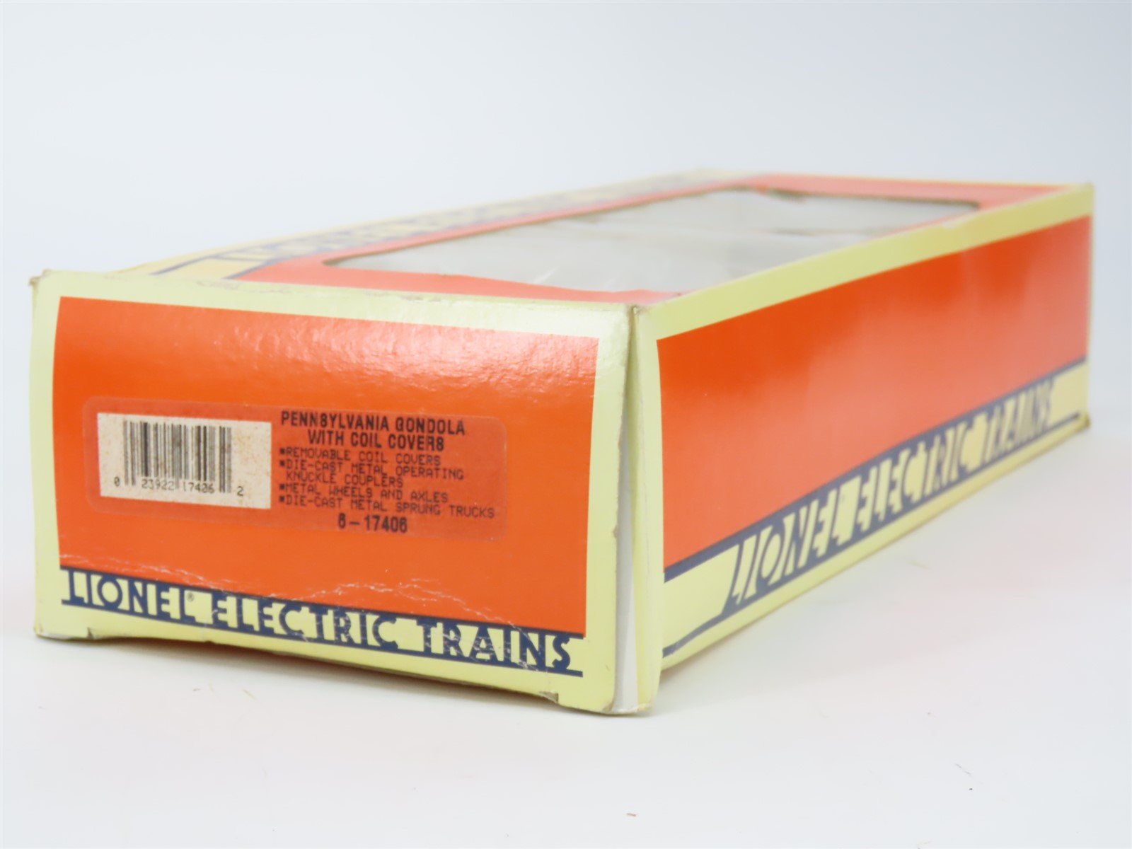 O Gauge 3-Rail Lionel 6-17406 PRR Pennsylvania Gondola w/Coil Covers #385405