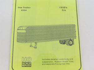 HO Scale Resin Unlimited Kit #304 30' Corrugated Van Trailer