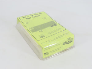 HO Scale Resin Unlimited Kit #304 30' Corrugated Van Trailer