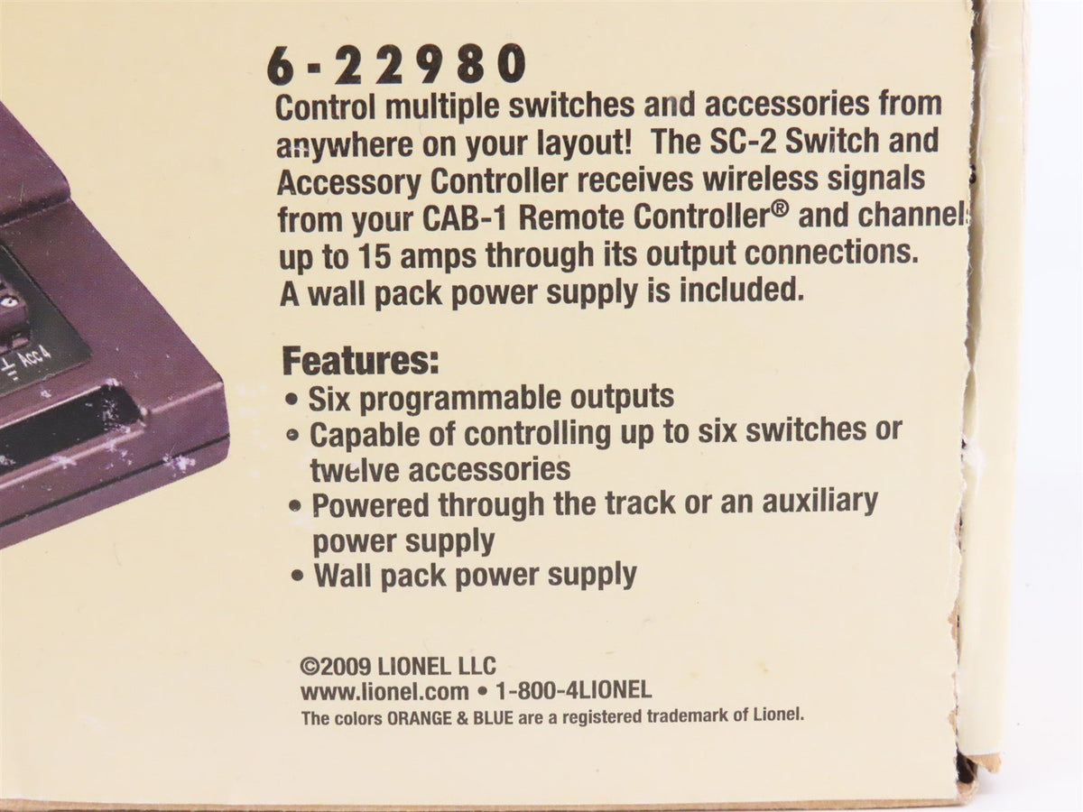 Lionel 6-22980 TMCC SC-2 Switch and Accessory Controller