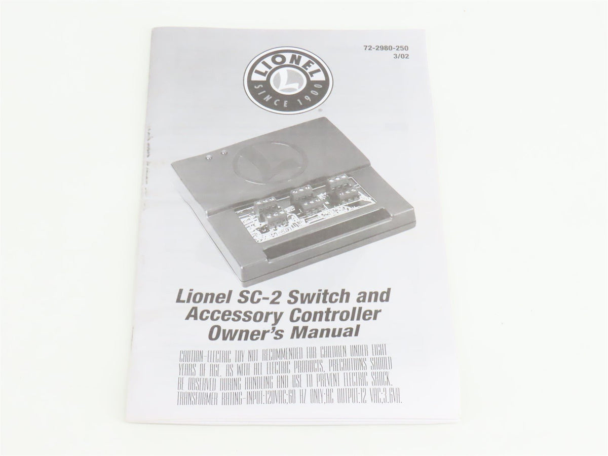 Lionel 6-22980 TMCC SC-2 Switch and Accessory Controller