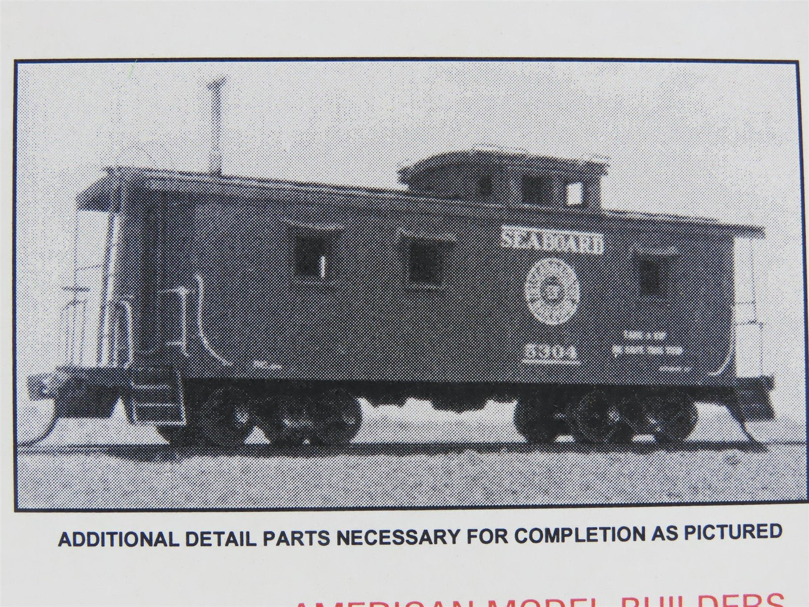 HO Laserkit #860 SAL Seaboard Air Line Plywood Caboose w/ Added Details & Notes