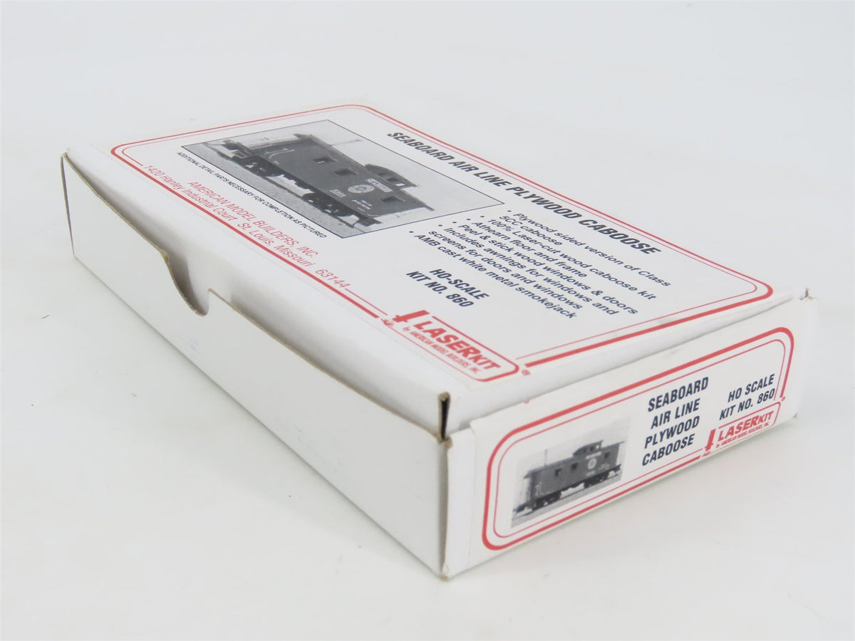 HO Laserkit #860 SAL Seaboard Air Line Plywood Caboose w/ Added Details &amp; Notes