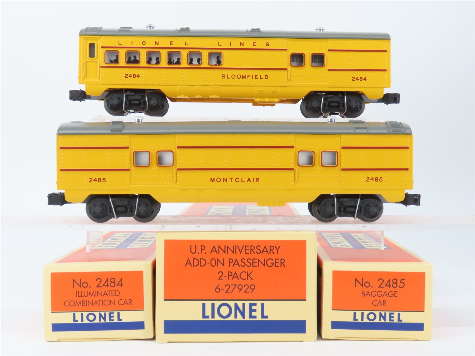 O Gauge 3-Rail Lionel 6-27929 UP Union Pacific Anniversary 2 Pack Passenger