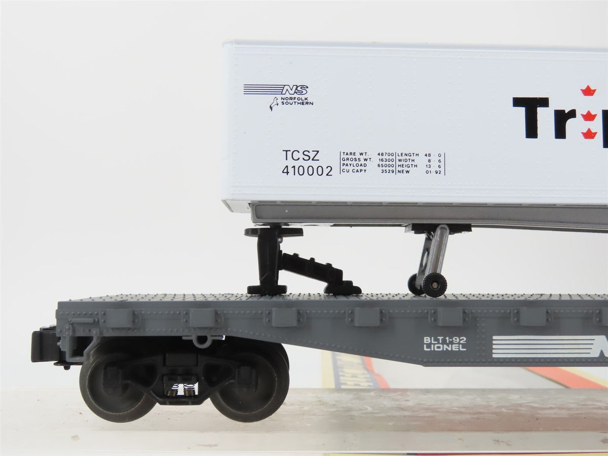 O Gauge 3-Rail Lionel 6-17505 NS Norfolk Southern Flatcar w/Triple Crown Trailer