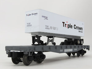 O Gauge 3-Rail Lionel 6-17505 NS Norfolk Southern Flatcar w/Triple Crown Trailer