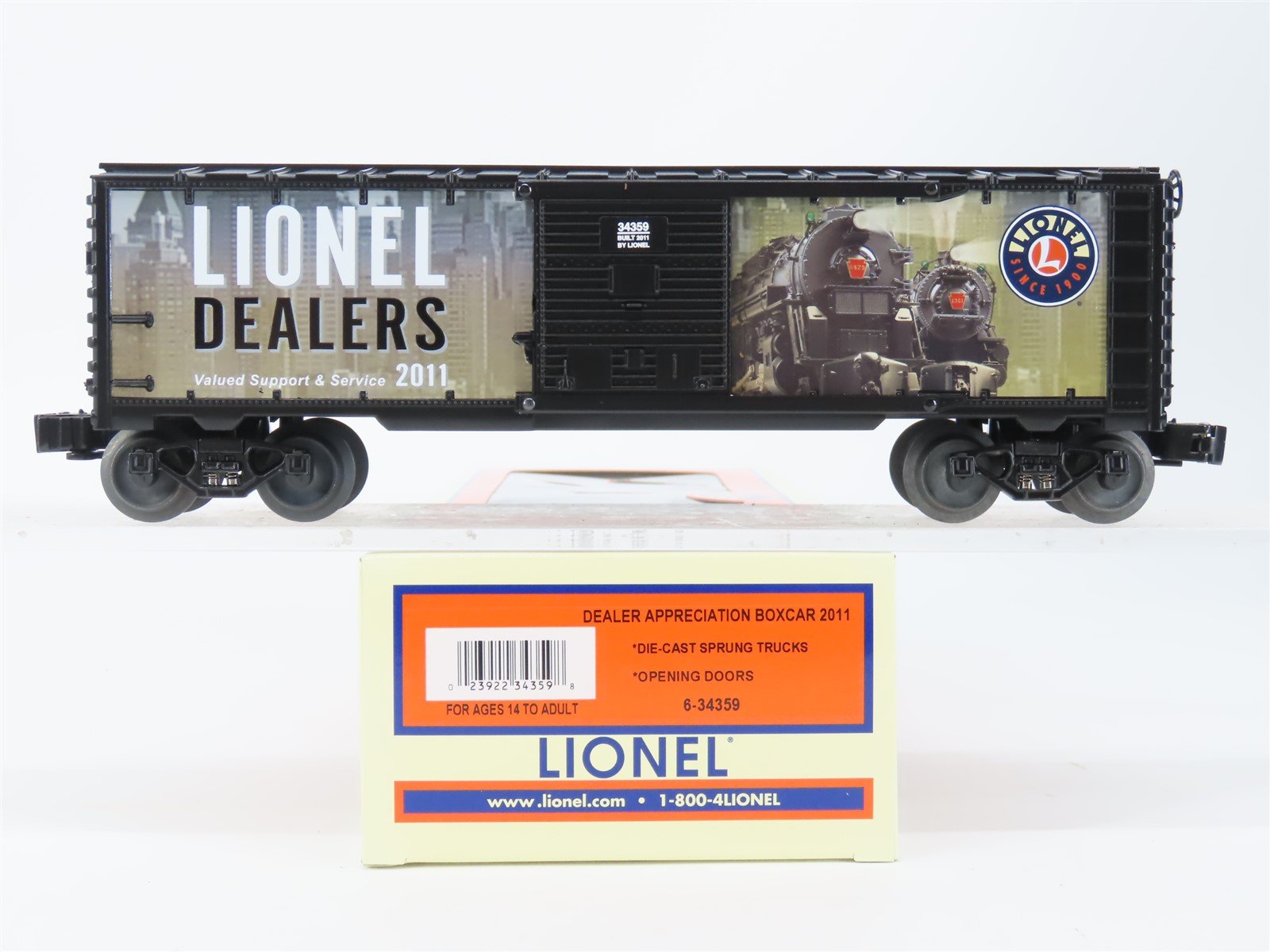 O Gauge 3-Rail Lionel 6-34359 DAP Lionel 2011 Dealer Appreciation Boxcar 34359