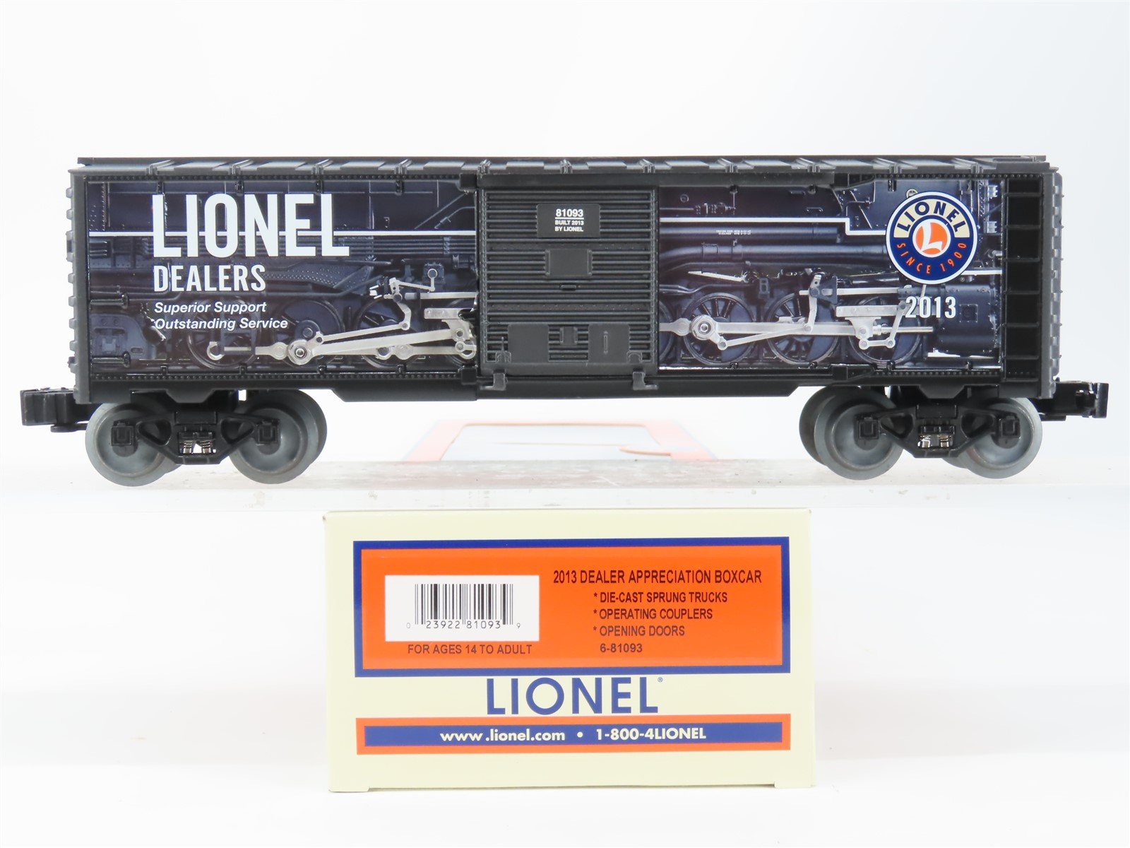 O Gauge 3-Rail Lionel 6-81093 DAP Lionel 2013 Dealer Appreciation Boxcar 81039