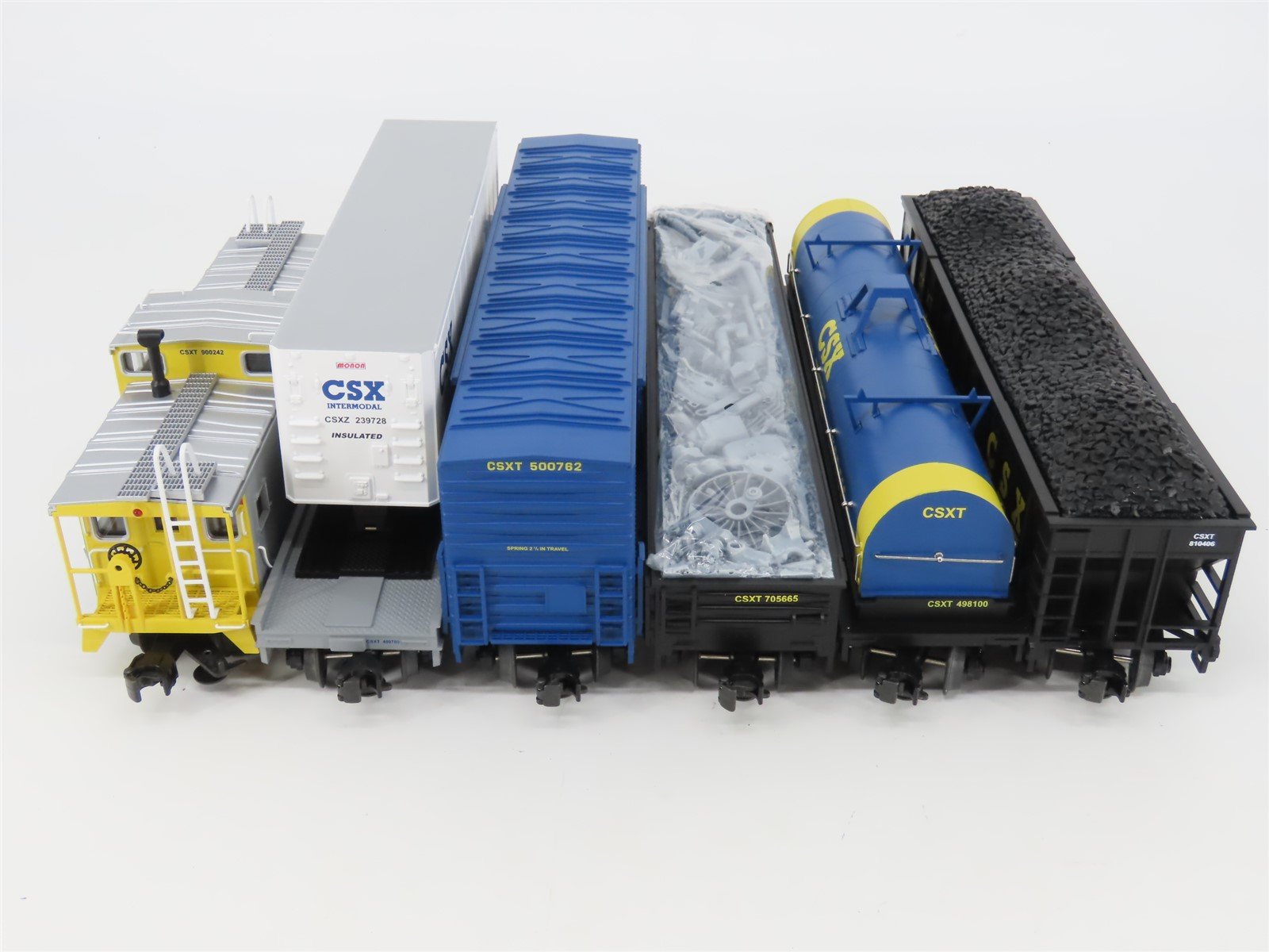 O Gauge 3-Rail MTH 20-90019 CSX Assorted 6-Car Freight Set