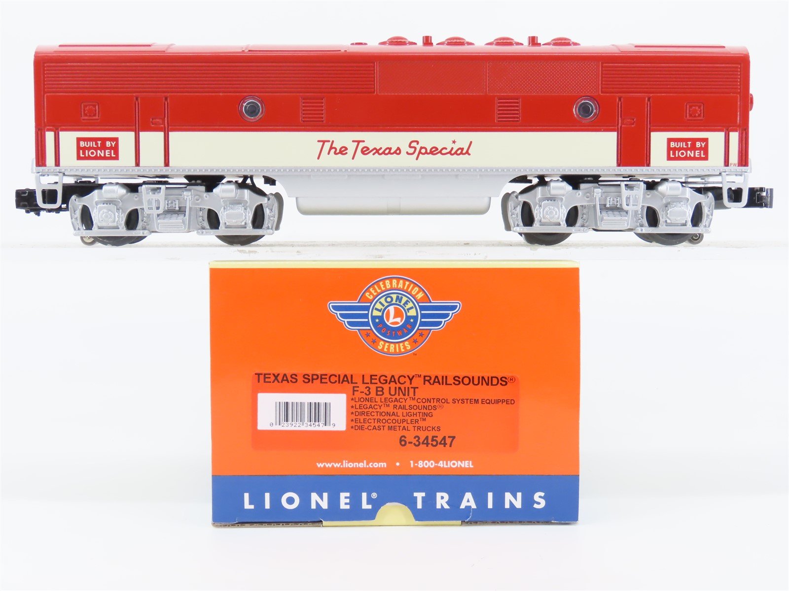O Gauge 3-Rail Lionel 6-34547 Texas Special F3B Diesel UNPOWERED w/Railsounds
