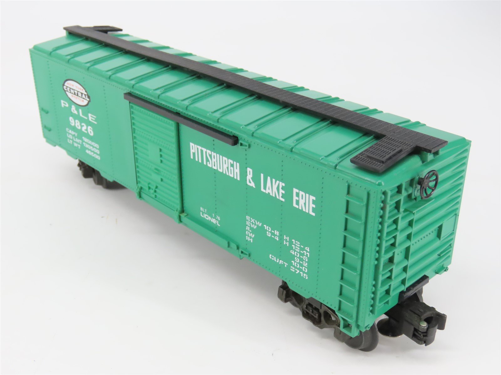 O Gauge 3-Rail Lionel 6-9826 NYC P&LE Pittsburgh & Lake Erie Boxcar #9826