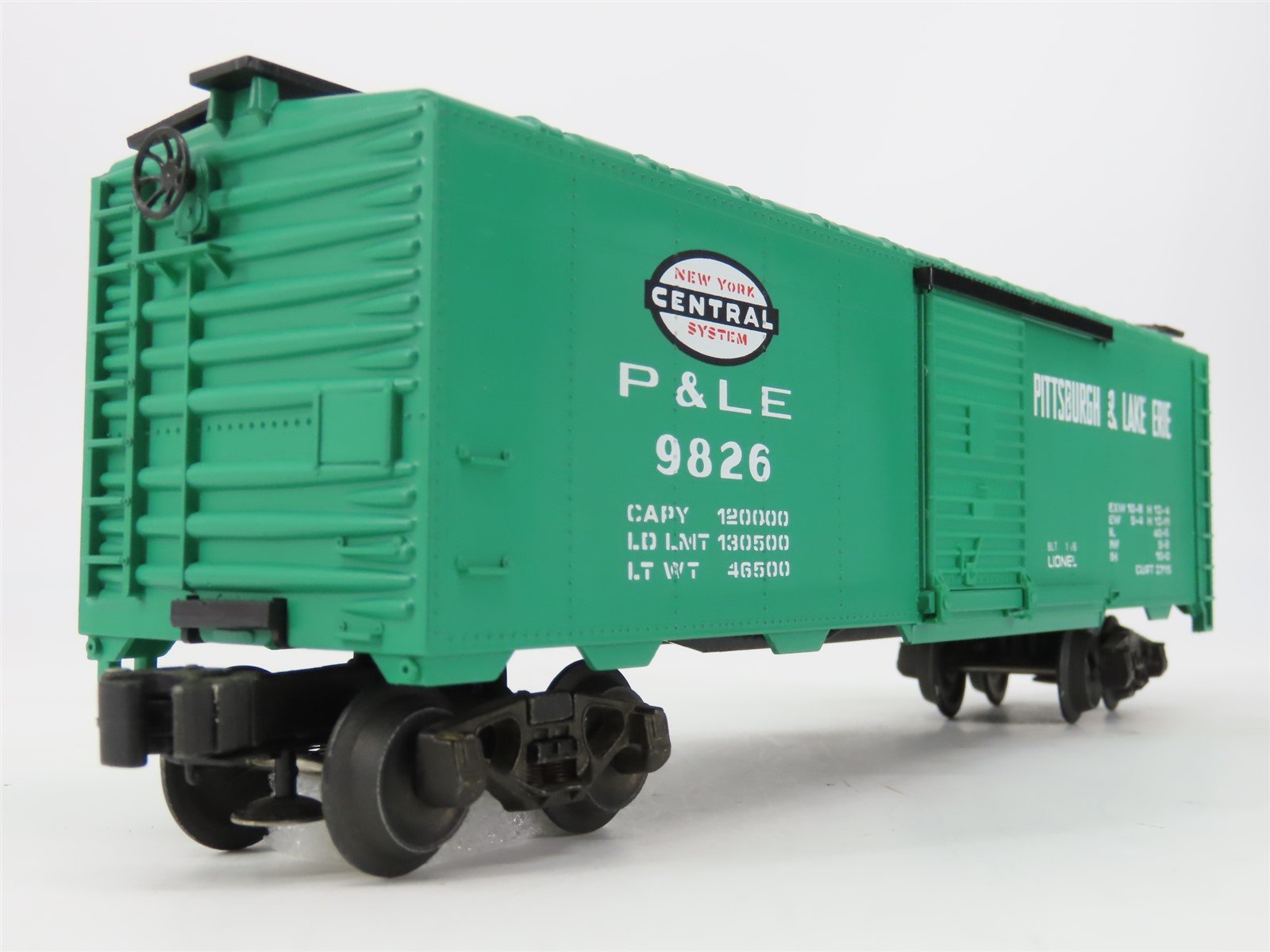 O Gauge 3-Rail Lionel 6-9826 NYC P&LE Pittsburgh & Lake Erie Boxcar #9826