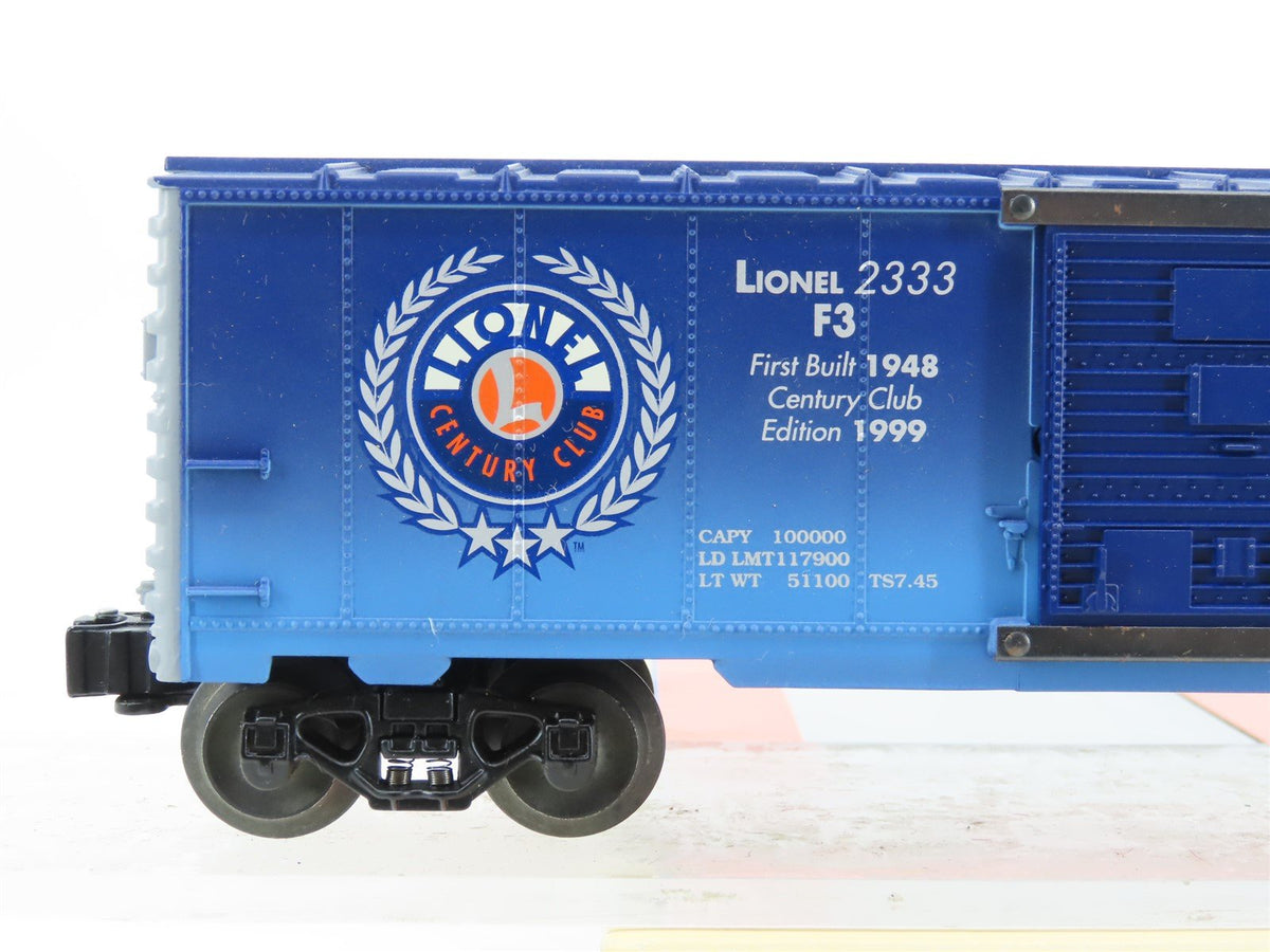 O Gauge 3-Rail Lionel 6-29248 NYC Commemorative Single Door Box Car #2333