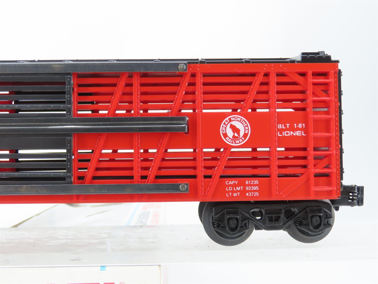 O Gauge 3-Rail Lionel 6-9450 GN Great Northern Stock Car #9450