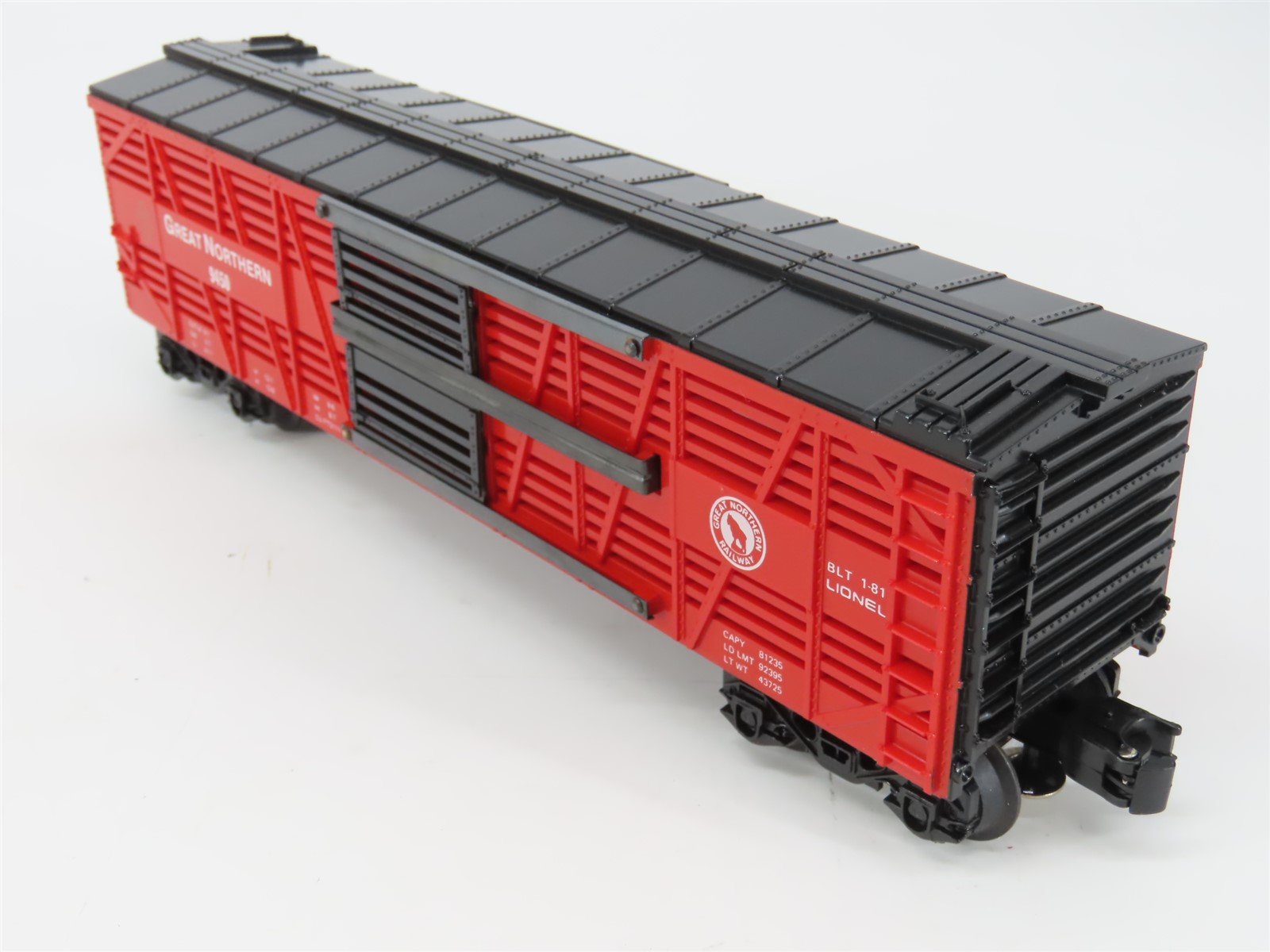 O Gauge 3-Rail Lionel 6-9450 GN Great Northern Stock Car #9450