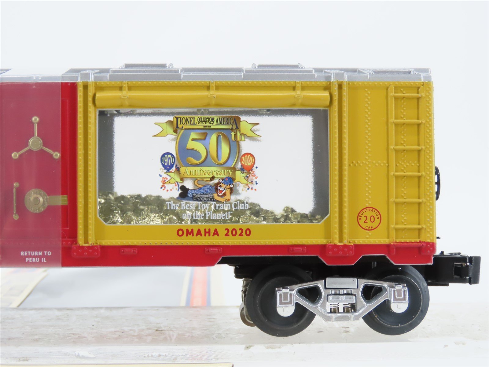 O Gauge 3-Rail Lionel 2001100 LCCA 2020 Convention Registration Mint Car #001100