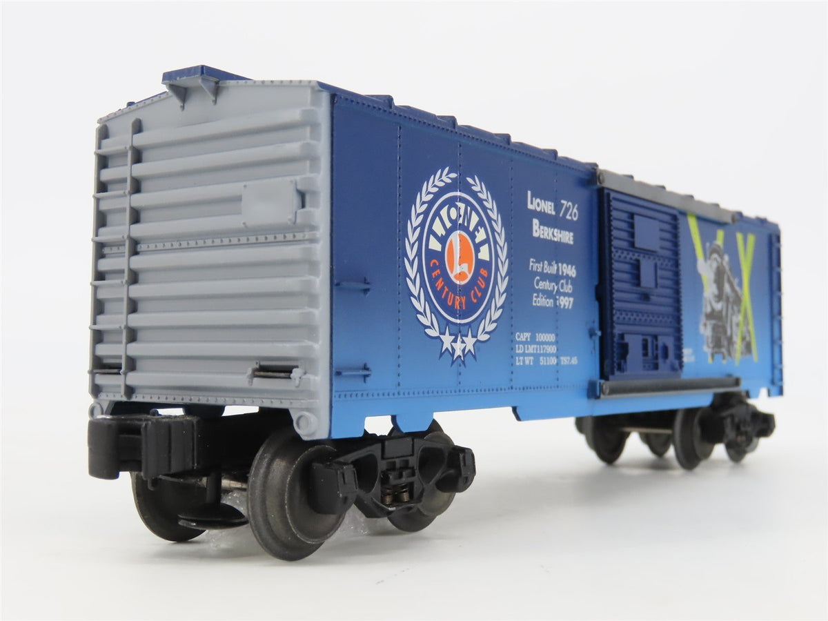 O Gauge 3-Rail Lionel 6-29226 Berkshire 1997 Century Club Box Car #726