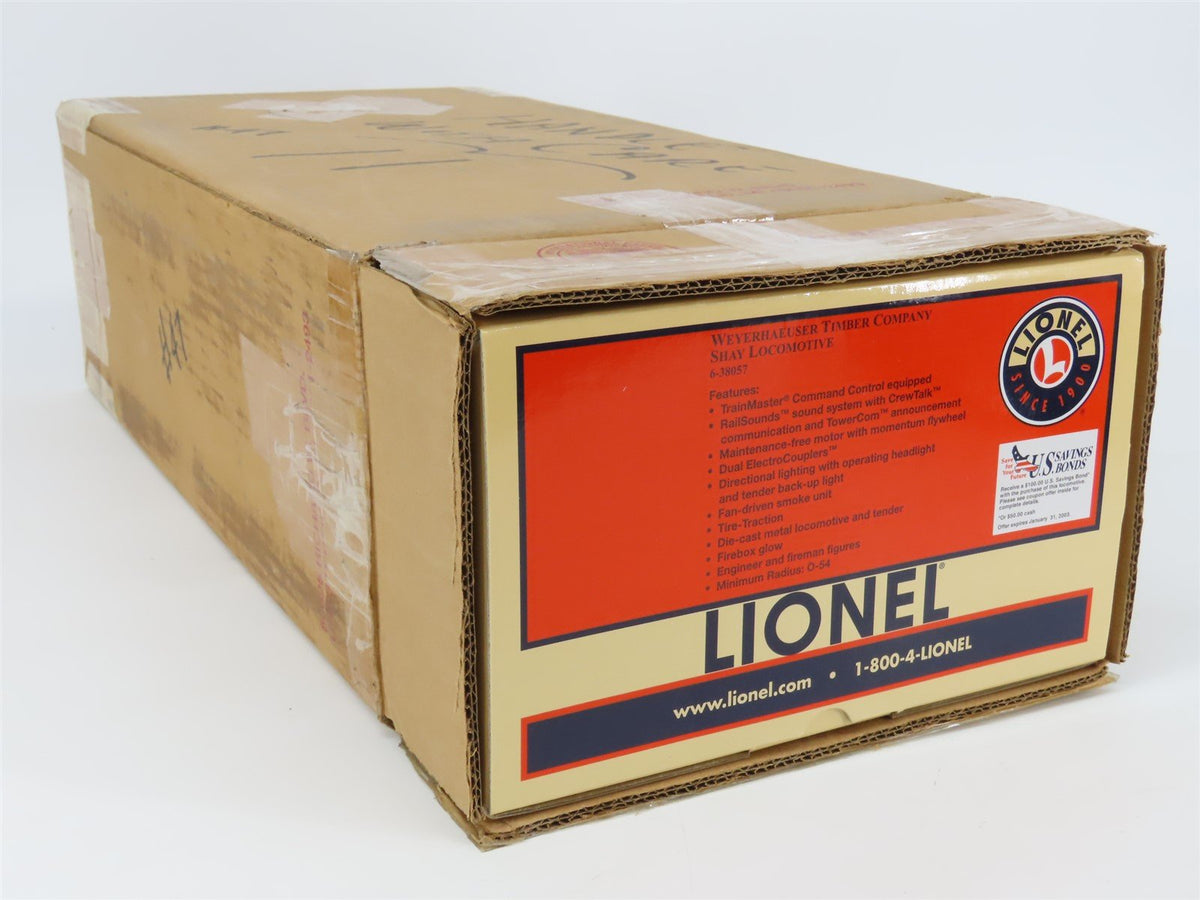 O Gauge 3-Rail Lionel 6-38057 Western Timber Shay Steam Locomotive #5